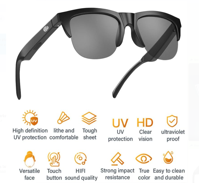 Lentes Inteligentes Bluetooth FG-713 | Música y Llamadas