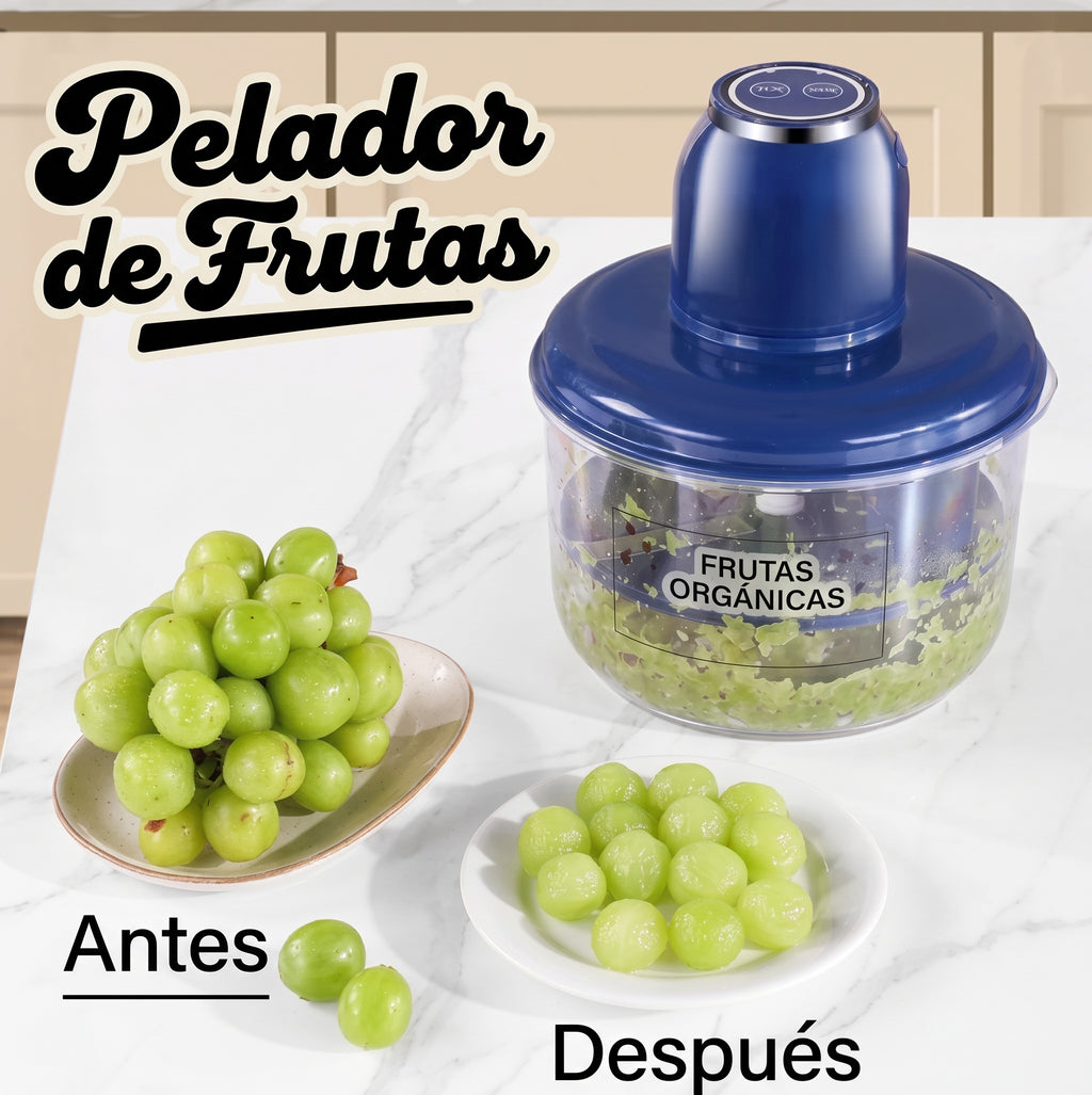 Pelador Eléctrico De Frutas Azul