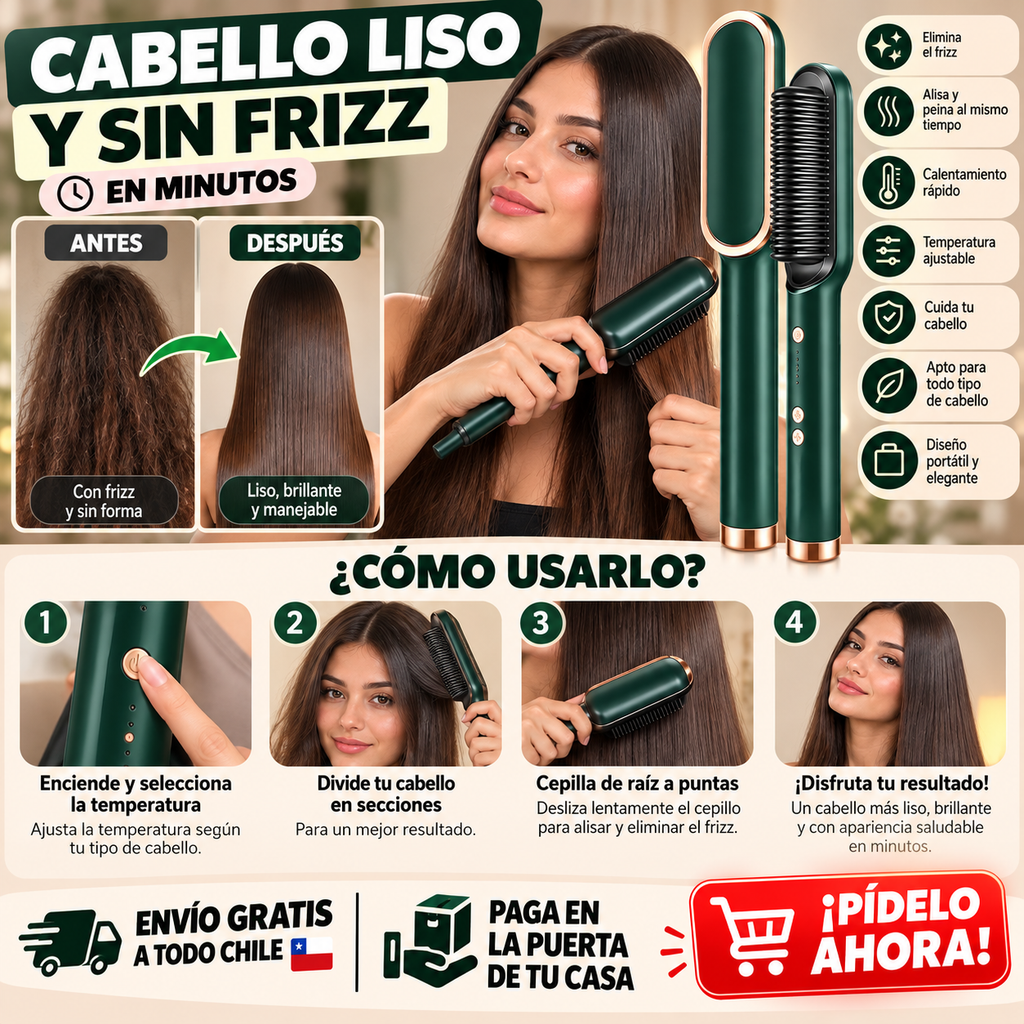 Cepillo Electrico anti frizz